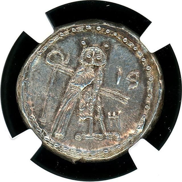 古代フェニキア・ティール Didrachm銀貨 NGC ChXF 3/5 3/5