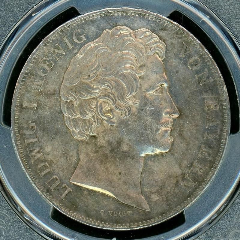 ドイツ バイエルン 1848年 ルードヴィヒ1世譲位 2taler PCGS