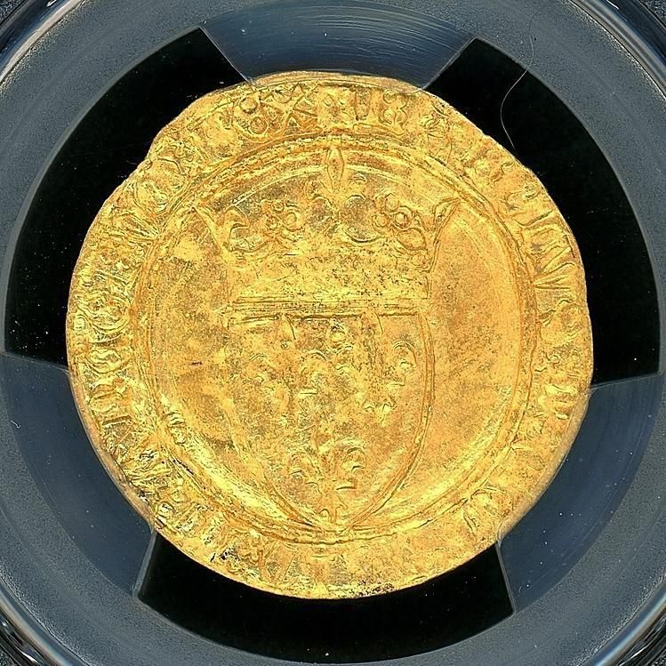フランス シャルル6世 Ecu D'Or金貨 PCGS MS64 - 名古屋 創業70