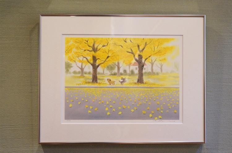 ダチョウの版画(額付き) 版画IPC29 クリスタル・蛍B 吉岡浩太郎【ARKプレ対象】 ＜ 絵画