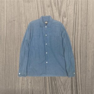 8.15 August Fifteenth<br/>DENIM CAMP COLLAR SHIRT<br/>Bleached