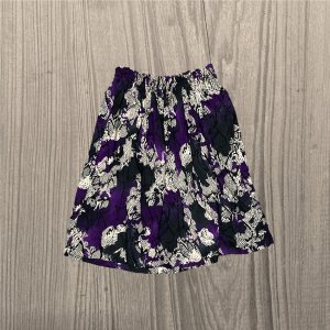 OLDE FLOWER MAKERS<br/>Pull-On Flare Skirt<br/>Purple Wood