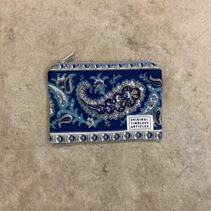 ORIGINAL TIMELESS ARTICLES<br/>VINTAGE FABRIC POUCH<br/>Blue Paisley