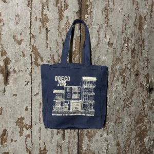 ODECO<br/> Canvas Tote Bag - Store Front<br/>Navy