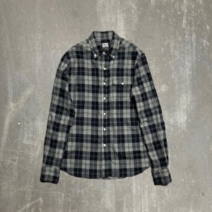 AUGUST FIFTEENTH<br/>Natural Fit B.D. Shirt<br/>Printed Flannel-Grey Plaid