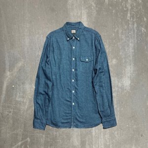 AUGUST FIFTEENTH<br/>Natural Fit B.D. Shirt<br/>Blue Flannel
