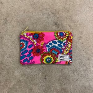 ORIGINAL TIMELESS ARTICLES<br/>VINTAGE FABRIC POUCH<br/>Psychedelic Flowers