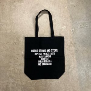 ODECO<br/> Canvas Tote Bag - Street Address<br/>Black