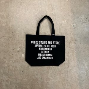 ODECO<br/> Small Tote Bag - Street Address<br/>Black