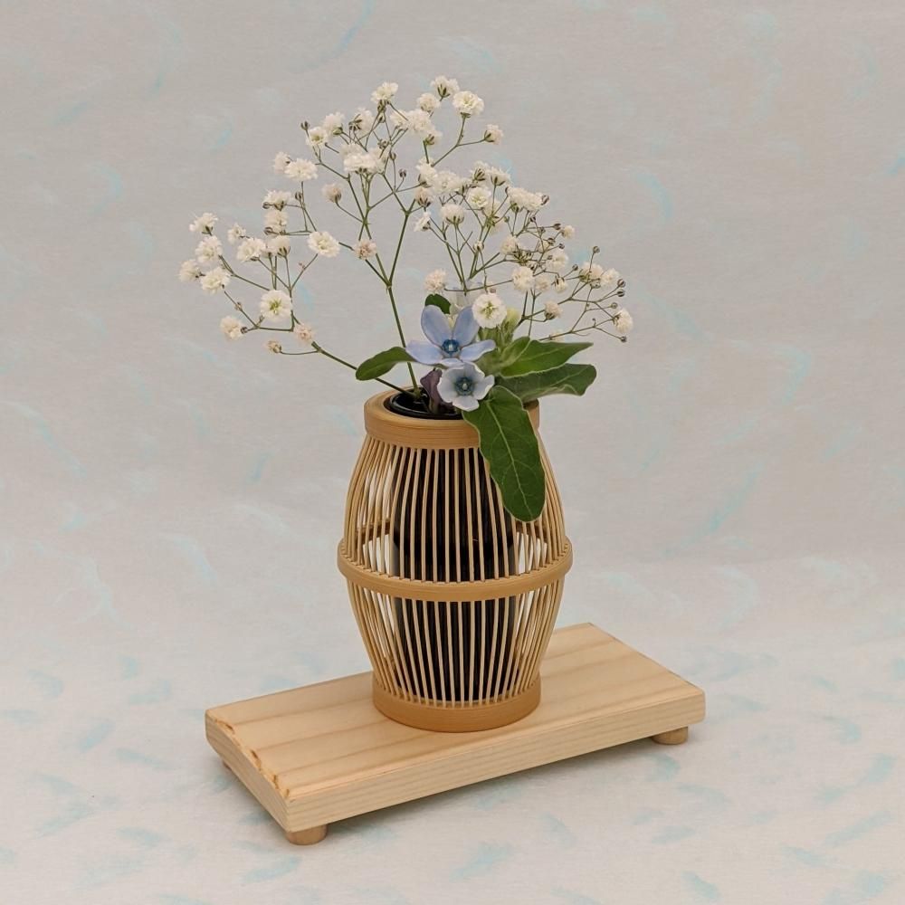 木製　竹　花瓶　お盆　花台　ハンドメイド　まとめ売り 7点　バラ売り可 木製竹花瓶お盆花台ハンドメイドまとめ売り 7点バラ売り可