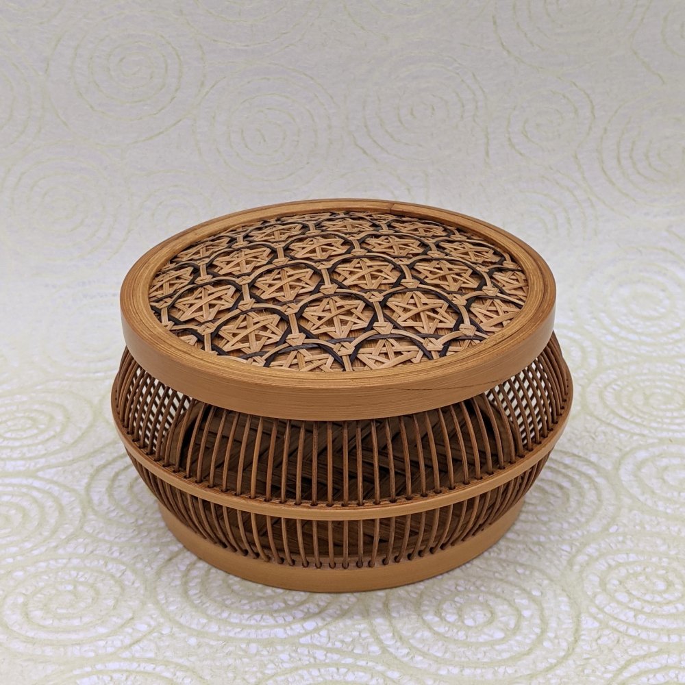 小物入れ 竹千代（平型） - 竹細工 雑貨  日本のお土産 