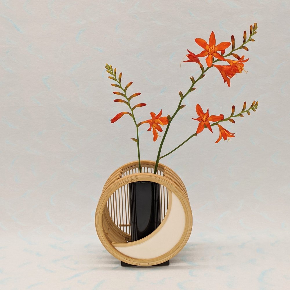 最終値下げ‼️竹製花器螺鈿細工 - インテリア小物