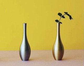 brass flower-vase mini / Gold