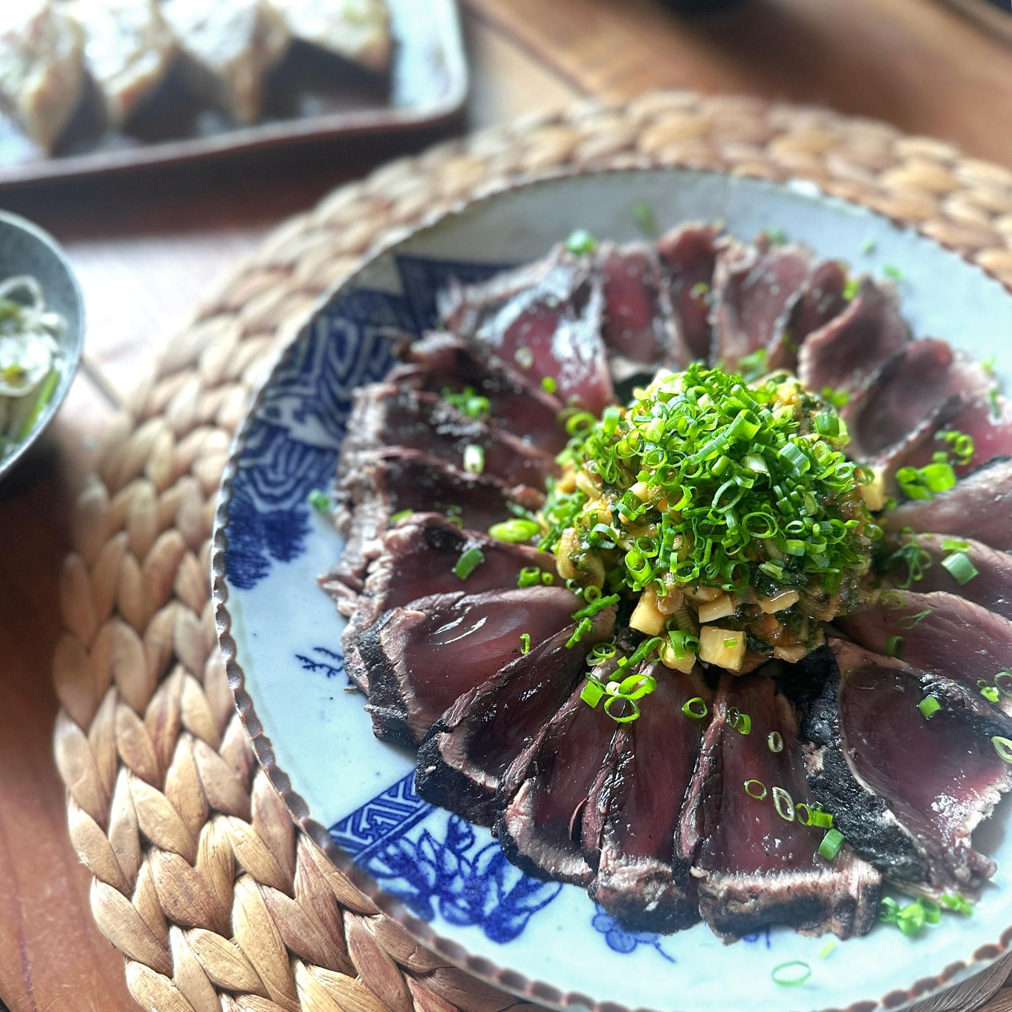 カツオの藁焼き