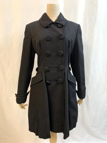 クリスチャンディオール ヴィンテージ ステンカラーコート ウール混 刺繍 軽量 ディオール DIOR - Brocant Closet（ブロカント クロゼット）ハイ