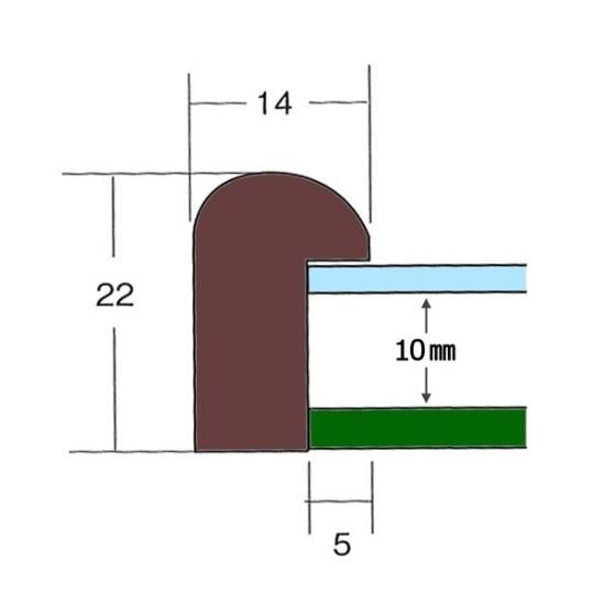 【木製額】温かみのある木製フレーム デッサン額 大全紙サイズ（727×545mm） ブラウン - ARTAG SELECT SHOP