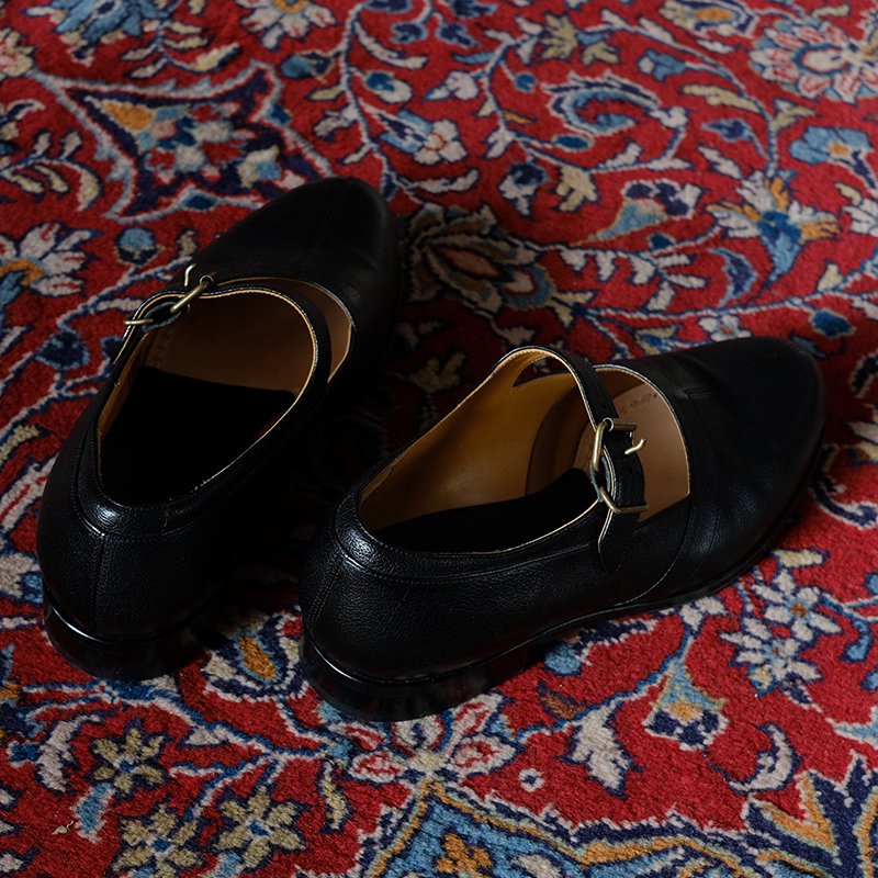 【forme フォルメ】Arab strap II (mckay)Buffalo calf BLACK - in-and-out(インアンドアウト)