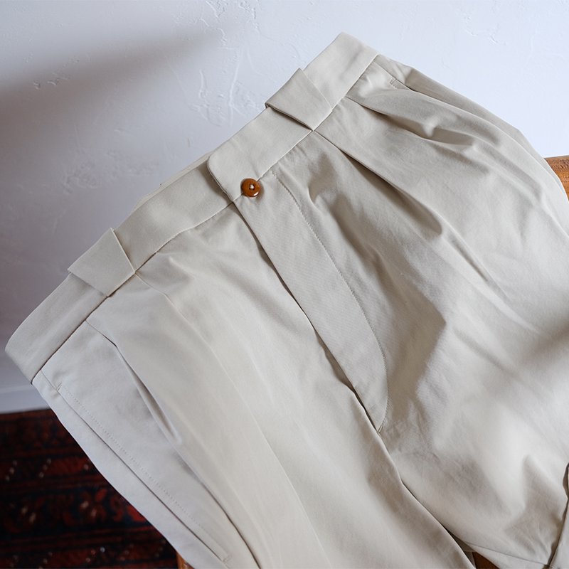 MAATEEu0026SONS マーティーアンドサンズ】SHORT TROUSERS 薄BEIGE - in-and-out(インアンドアウト)