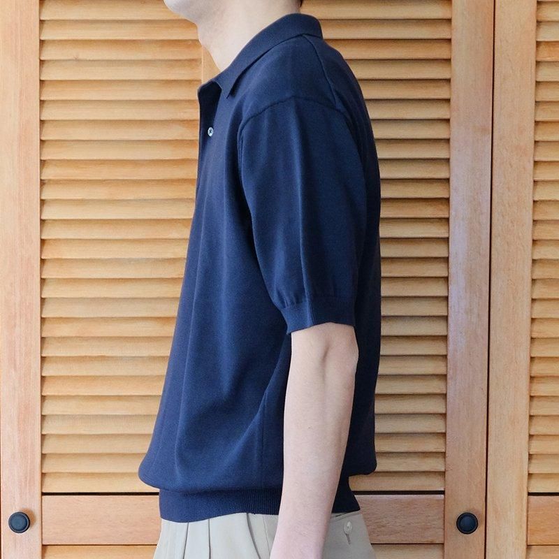 MAATEE&SONS マーティーアンドサンズ】POLO NAVY - in-and-out(イン