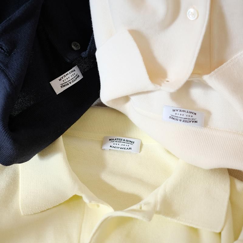 MAATEE&SONS マーティーアンドサンズ】POLO NAVY - in-and-out(イン