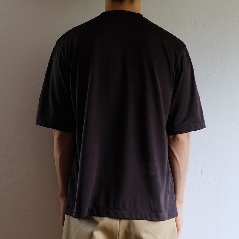 MAATEE&SONS マーティーアンドサンズ】 WASHABLE SILK POCKET TEE