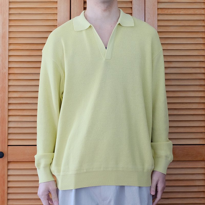 ULTERIOR アルテリア】HARD TWISTED COTTON SKIPPER YELLOW - in-and