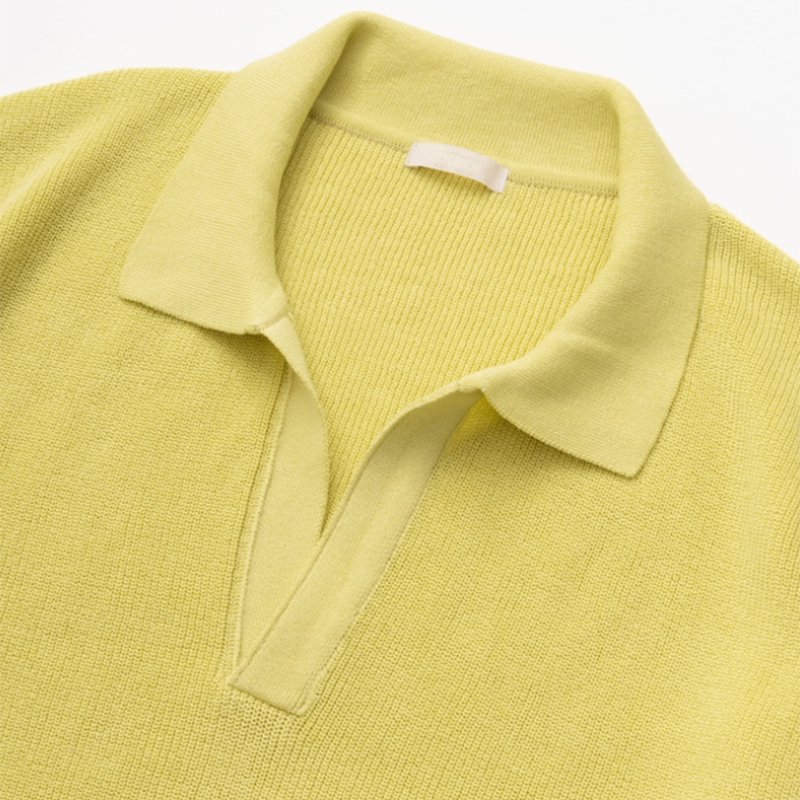 ULTERIOR アルテリア】HARD TWISTED COTTON SKIPPER YELLOW - in