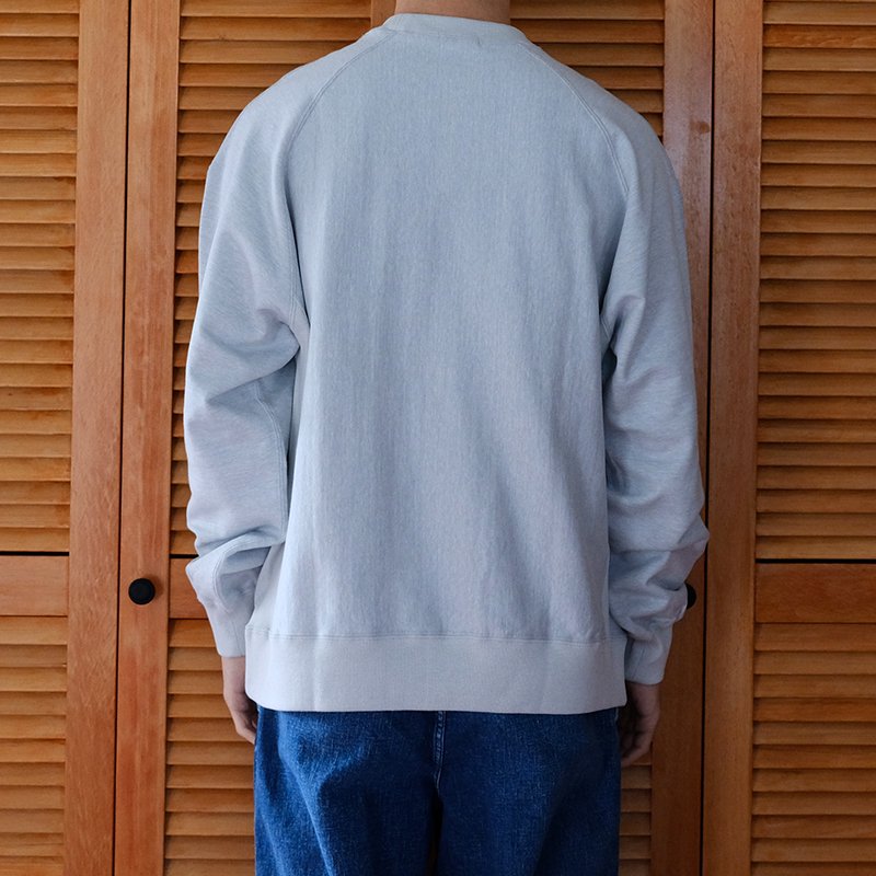 ULTERIOR アルテリア】FADED SILKY TERRY RW SWEAT SHIRT HEATHER