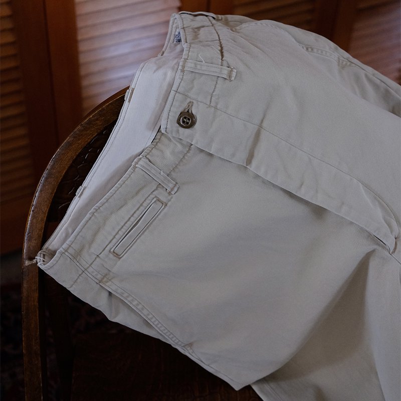 orSlow VINTAGE FIT ARMY TROUSERS IVORY
