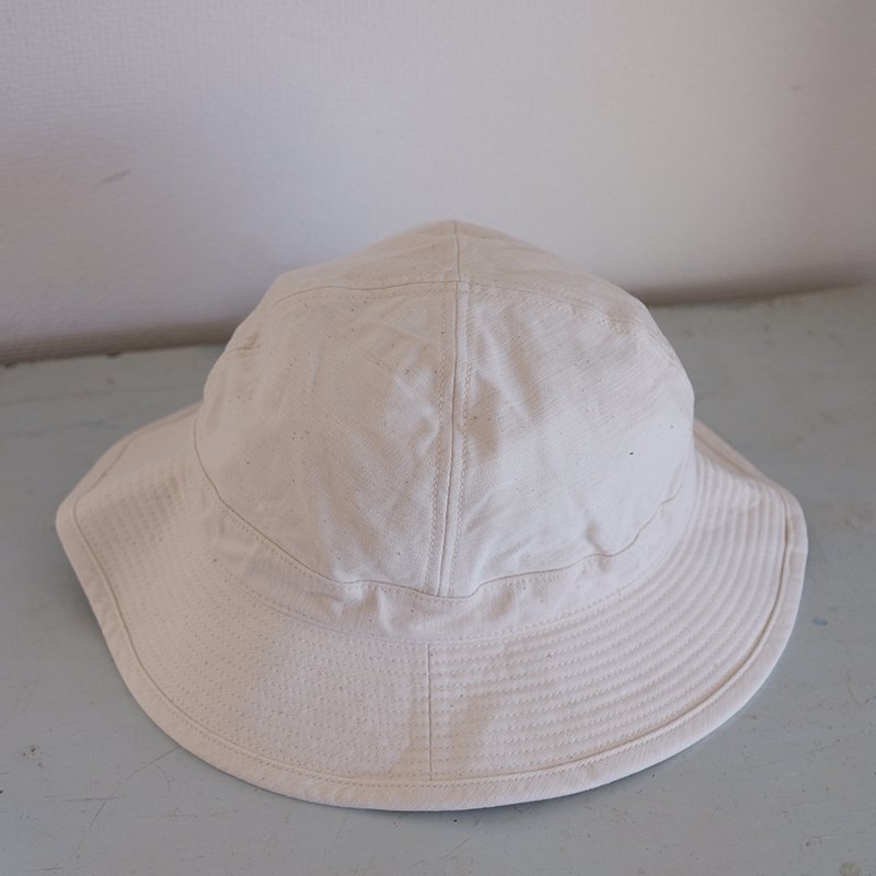 orSlow オアスロウ】US NAVY HAT REVERSE SATEEN ECRU - in-and-out 