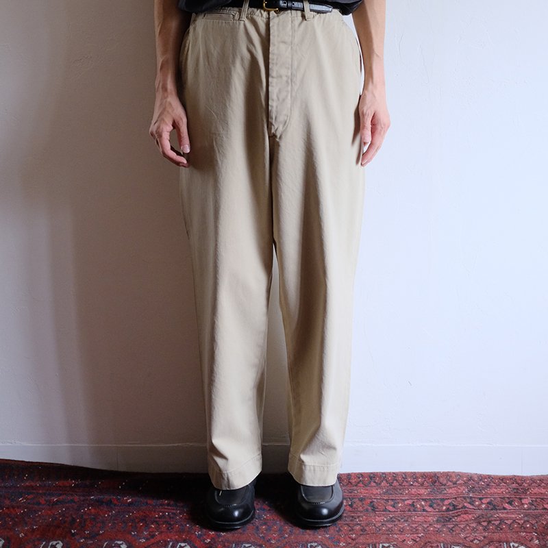 【orSlow オアスロウ】VINTAGE FIT ARMY TROUSERS KHAKI STONE WASH -  in-and-out(インアンドアウト)