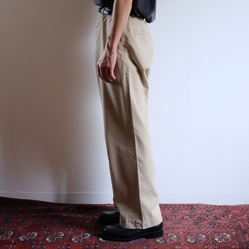 orSlow オアスロウ】VINTAGE FIT ARMY TROUSERS KHAKI STONE WASH - in 