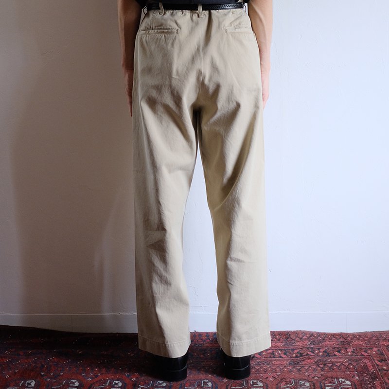 orSlow オアスロウ】VINTAGE FIT ARMY TROUSERS KHAKI STONE WASH - in 
