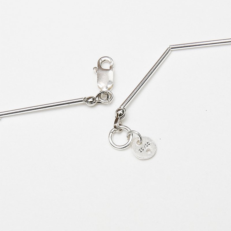 【20/80 トゥエンティーエイティー】STERLING SILVER CYLINDER BEADS NECKLACE SILVER925 -  in-and-out(インアンドアウト)