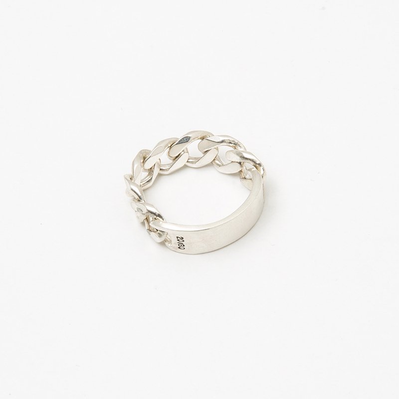 20/80 トゥエンティーエイティー】STERLING SILVER ID CHAIN RING 8mm