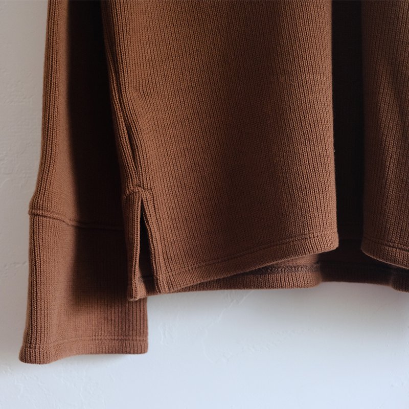 Lamrof ラムロフ】Sexy Knit Shirt BROWN - in-and-out(インアンドアウト)