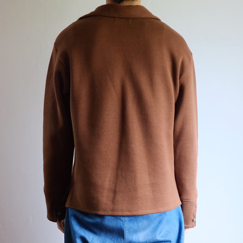 Lamrof ラムロフ】Sexy Knit Shirt BROWN - in-and-out(インアンドアウト)
