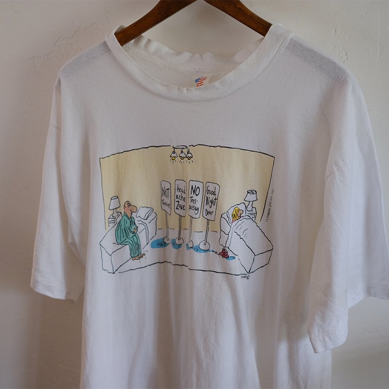 【Vintage Tee】プリントTee WHITE - in-and-out(インアンドアウト)