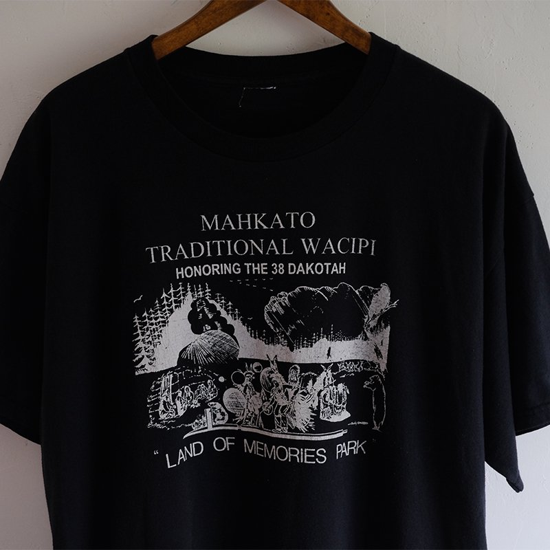 Vintage Tee】プリントTee BLACK - in-and-out(インアンドアウト)