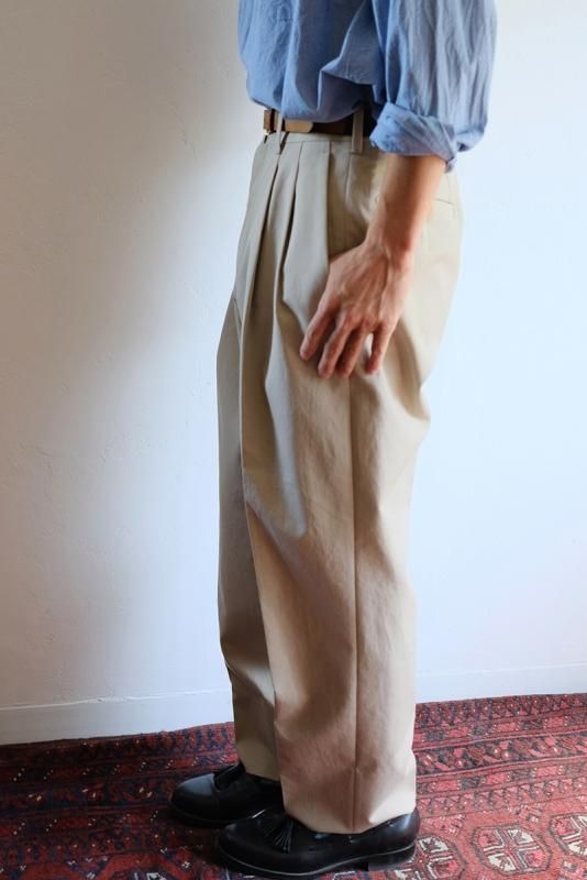 MAATEE&SONS / CHINO TROUSER - 薄BEIGE 俺チノパンツ