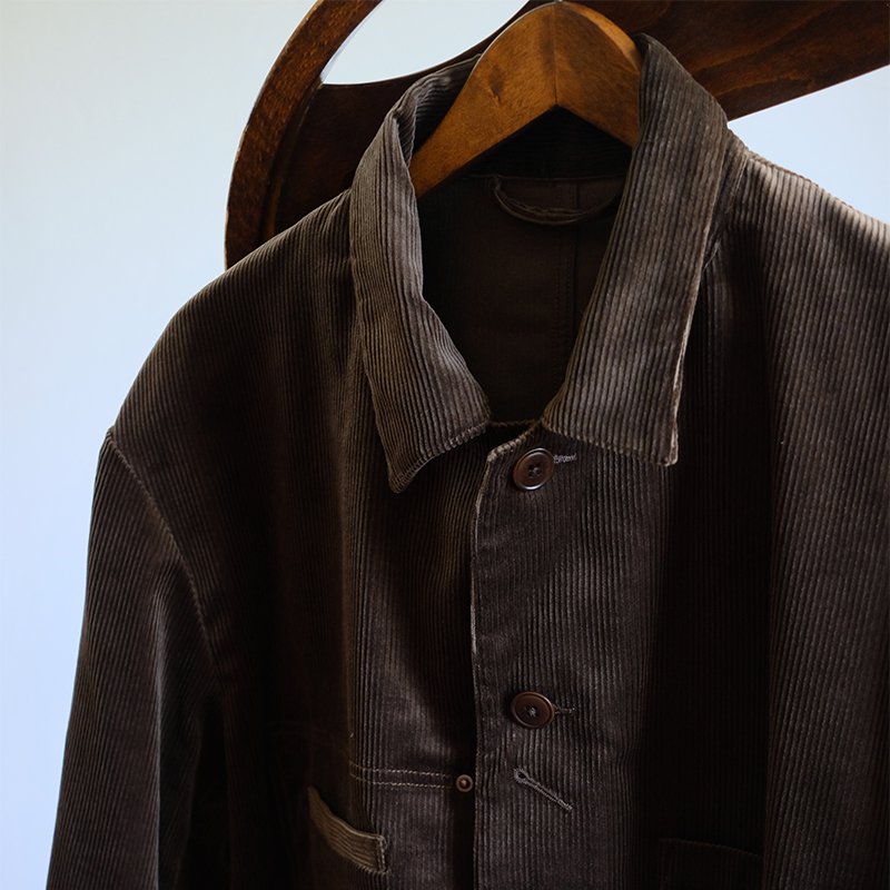 ULTERIOR アルテリア】ORGANIC COTTON CORDUROY COVER JACKET OLIVE