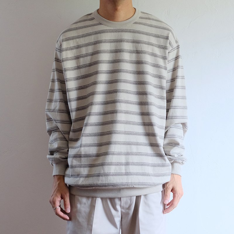 トップスKasuri Border L/S T-shirt サイズ1 - Tシャツ/カットソー(七