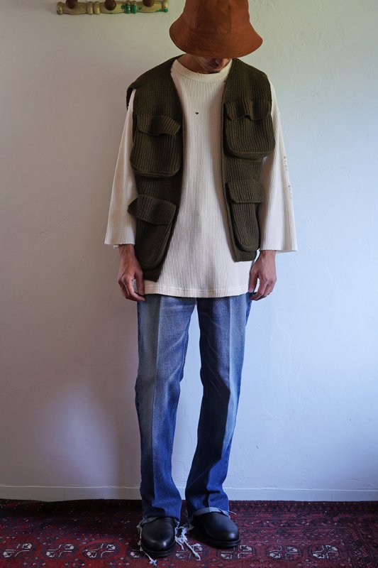 INSCRIRE アンスクリア】WOOL JERSEY FIELD VAST KHAKI - in-and-out ...