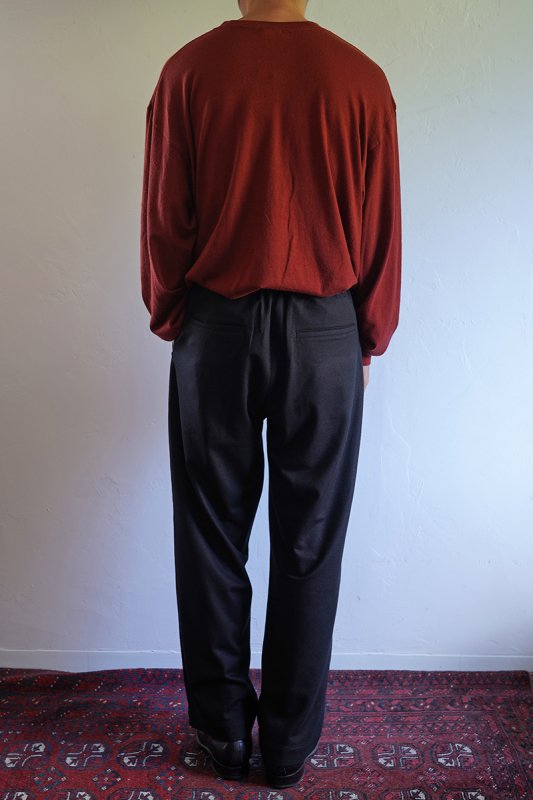 KANEMASA PHIL カネマサ フィル】High Gauge Milled Wool Easy Slacks