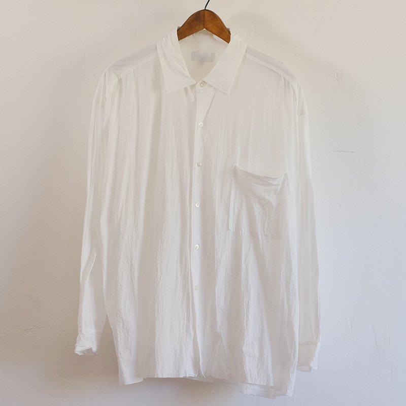 24SSۡKANEMASA PHIL ͥޥ ե46G Artisan Crepe Jersey Shirt WHITE