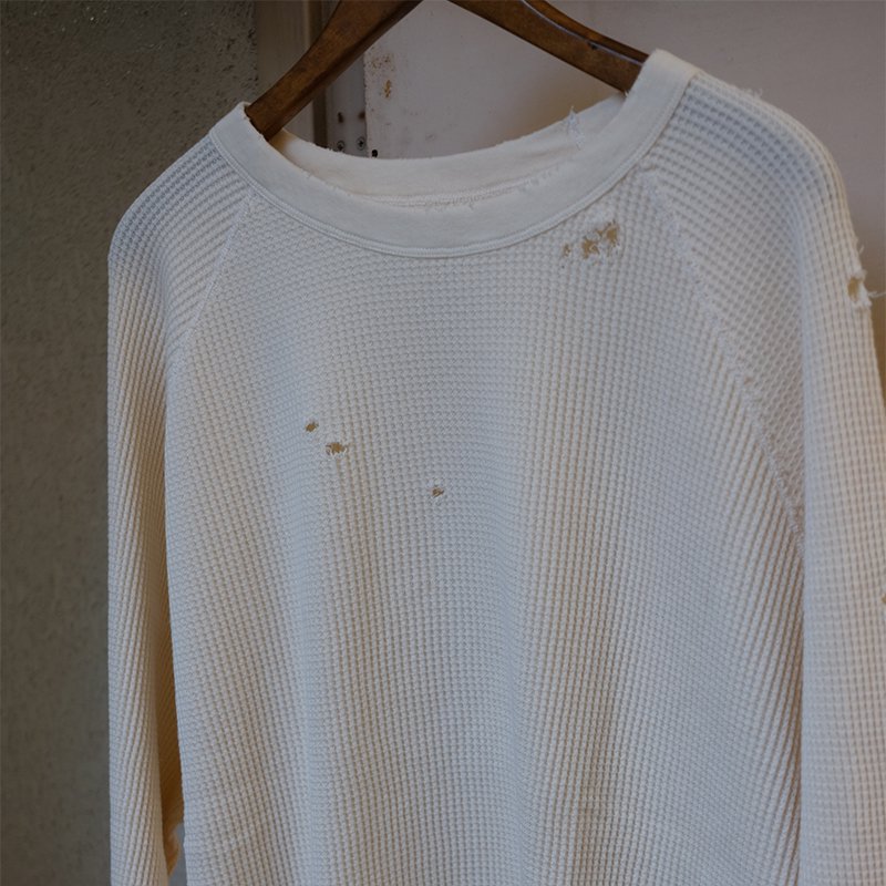 bukht ブフト】WAFFLE L/S TEE WHITE - in-and-out(インアンドアウト)
