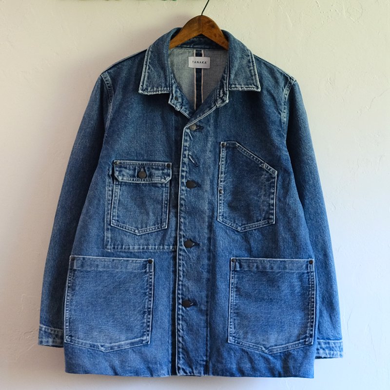 【TANAKA タナカ】THE WORK JEAN JACKET VINTAGE BLUE - in-and-out(インアンドアウト)