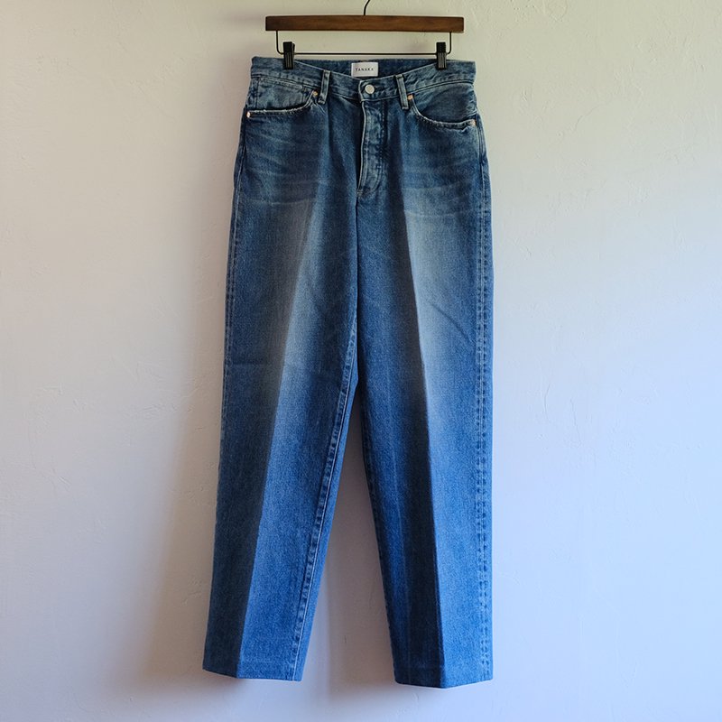 【TANAKA タナカ】THE JEAN TROUSERS VINTAGE BLUE - in-and-out(インアンドアウト)