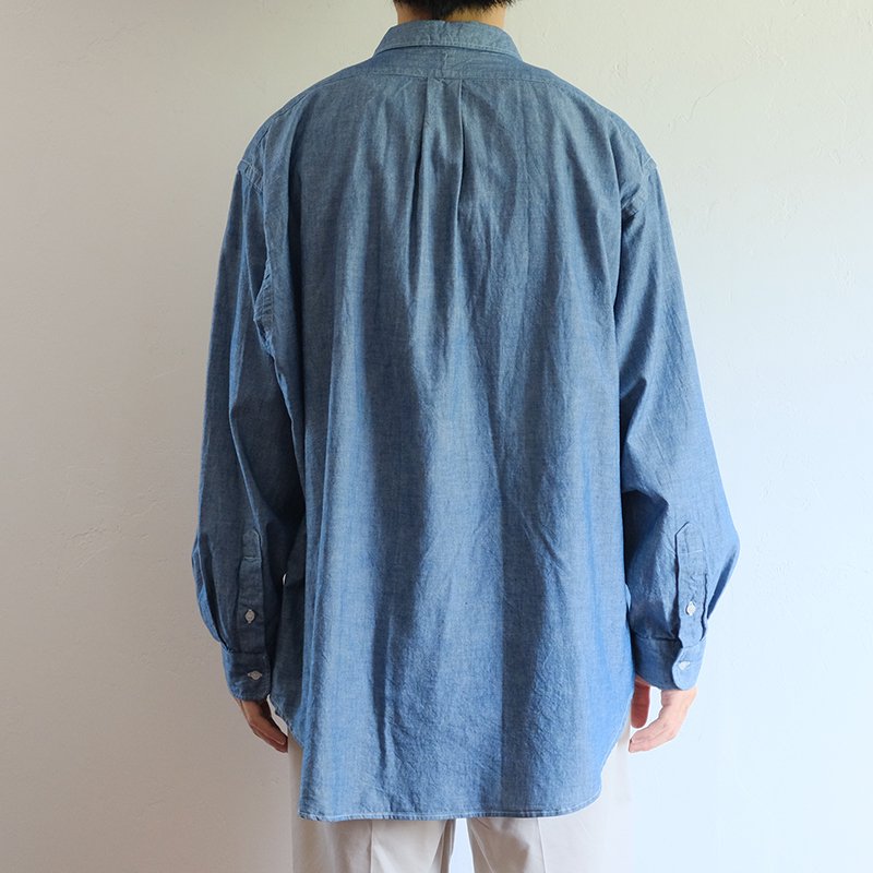 tsuzuli ツヅリ】REGULAR COLLAR SHIRT INDIGO - in-and-out(イン