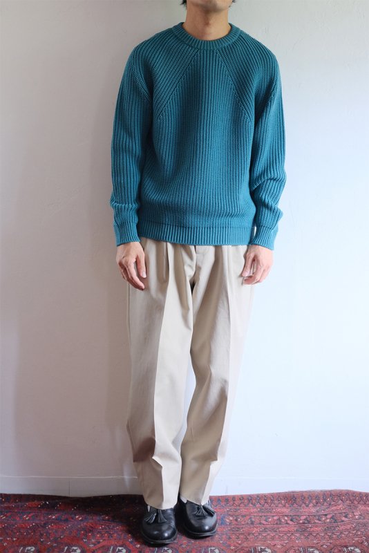 【BATONER バトナー】SIGNATURE CREW NECK EMERALD - in-and-out(インアンドアウト)